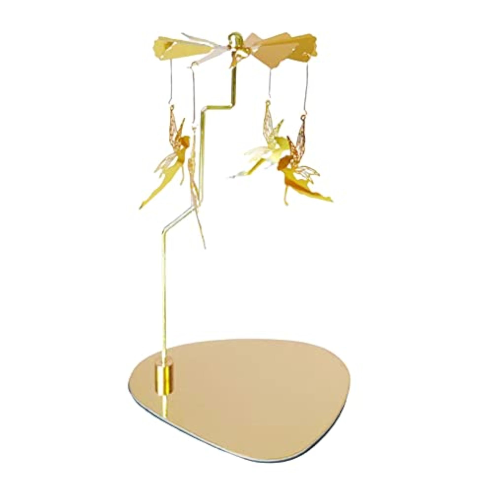 Rotating Aureate Candle Holder Ornament for Wedding Decor Gift