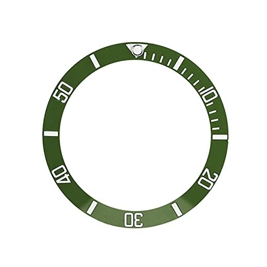 Watch Bezel Rings Insert - 4Colors Aluminum Material Loop Replacement Part - & AntiScratch - Replacement for Your Wristwatch (Green)