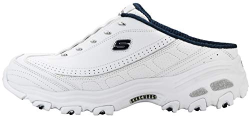 Image of Skechers Women's D'Lites Bright Sky Sneaker | Air-Cooled Memory Foam Insole, Cushioned midsole with flexible outsole, Sporty fashion sneaker with open back design