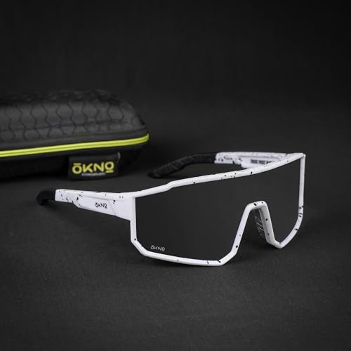 Image of OKNO Eyewearlabs Sunglasses For Men & Women | Polarized Sports Over-Sized Unilens Wrap-Around Branded Stylish Spectacles | 100% UV Protection Shades | Cricket Sports Cycling Driving Trekking & More