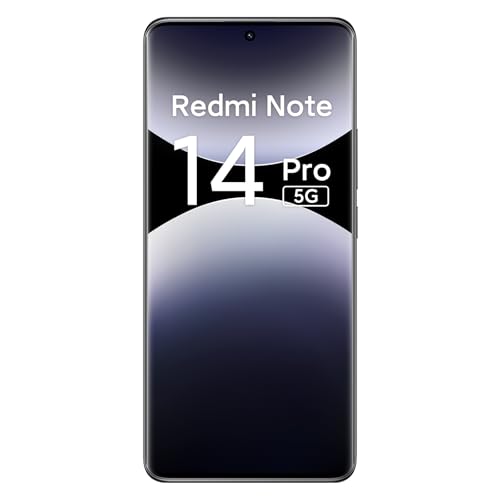 Image of XIAOMI Redmi Note 14 Pro 5G + 4G LTE (for Tmobile Mint Tello & Global) (512GB + 12GB) NFC 6.67 inch 120Hz 200MP Pro AI Camera Model 24090RA29G Unlocked Dual Sim (Midnight Black)