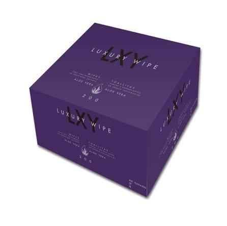 HygieneShopping.Com Toallita de Aloe Vera de Tejido Luxury Wipe (Caja 200 Toallitas) Cover