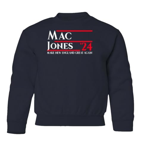 Mac Make New England Great Again Football Fans Youth Crewneck Sweatshirt