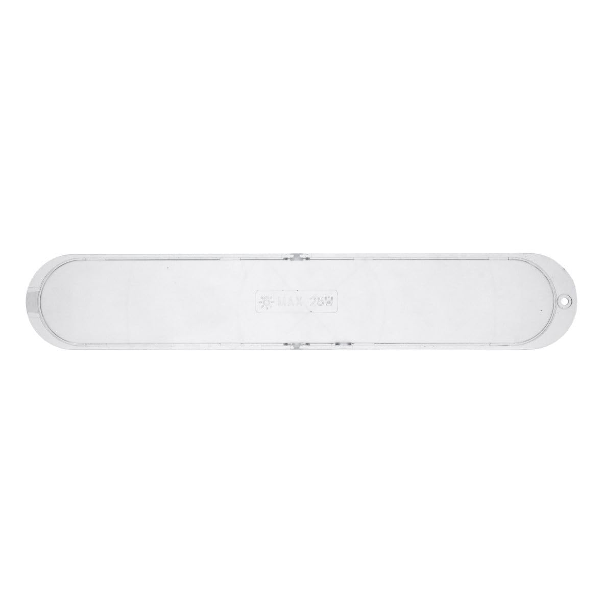 Lampenabdeckung wie Whirlpool 482000008881 370x65mm für Dunstabzugshaube
