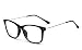 Flowertree Unisex S9352 Lightweight Super Thin Arm Wayfarer 52mm Glasses (matte black)
