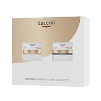 Eucerin Skincare Kit Routine Anti-Età Uniformante, Cofanetto regalo donna beauty con Hyaluron-Filler + Elasticity Crema Giorno Rosé SPF 30 50 ml e Crema Notte 50 ml per una doppia azione antimacchie
