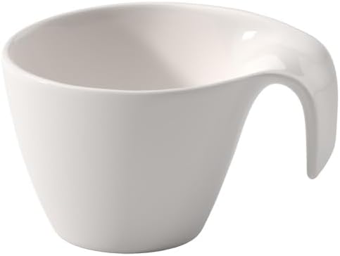 Villeroy & Boch Flow Tea Cup, 6.75 oz, Premium Porcelain, White