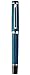 Xezo Brass Fine Rollerball Pen in French Blue Metallic Color, Diamond-Cut Engraved, Platinum Plated, Serialized (Incognito Blue R)
