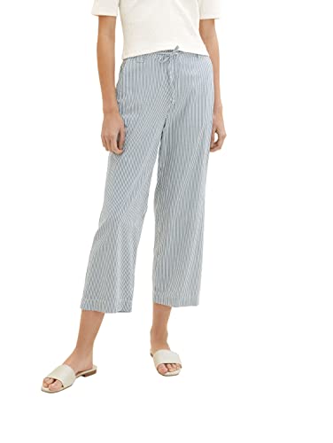 TOM TAILOR Damen Cropped Culotte Stoffhose