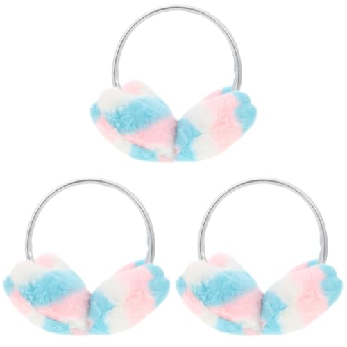 Orejeras de peluche coloridas resistentes al viento para asegurar calor total en invierno