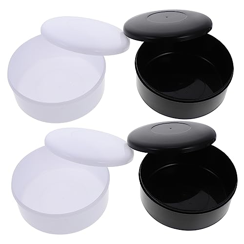 Toddmomy 4boxes Black White Chess Box Plastic Go Game Container for and Travel Lightweight Pieces Holder for Beginners and Enthusiasts
