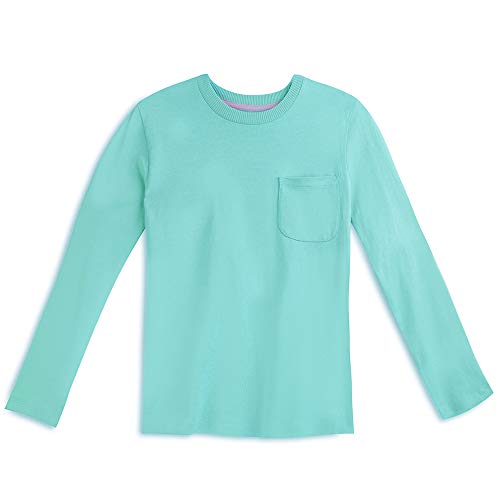 Image of Mightly Boys and Girls' Long Sleeve Raglan Shirt | Organic Cotton, Colorful Casual Stylish Clothes, Soft&Fresh Crew Neck Tee