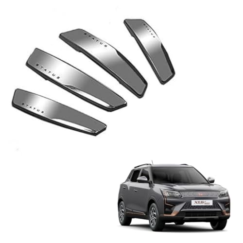 Image of Autokaar Status Car Door Edge Guard Scratch Protector Silver Universal for Mahindra Thar /Scorpio /XUV 700 /XUV 300 /XUV 400 /Bolero /Marazzo /XUV 500