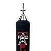 Generic PGS Punching Bag Heavy Home Gym Exercise Equipment for Muay Thai MMA Boxing Training Fitness Workout Kickboxing for Hanging Stand – Unfilled (Full Black, 4FT)