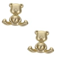 Alipis 2sets Minimalist Bear Coat Rack Wall Hanger for Living Hooks Decorative Wall Storage Hook Key Holder for