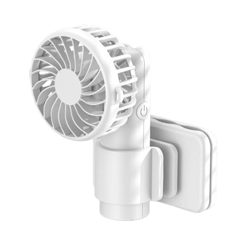 Shxupjn Ventilador eléctrico de mano, ventilador de paraguas con abrazadera, enfriador de aire personal, para viajes, camping, 3 velocidades de viento, carga USB, electrónica para el hogar, tienda de