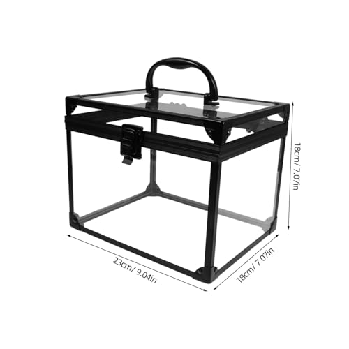 Boîte de rangement transparente maquillage bijoux grand volume voyage