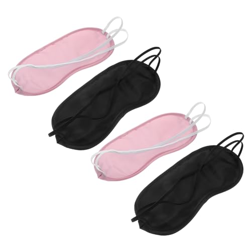 Housoutil 睡眠用アイ仮面 昼寝用遮光仮面 通気性素材 男女兼用 旅行 オ 自宅用 使い捨て目隠し 4個セット