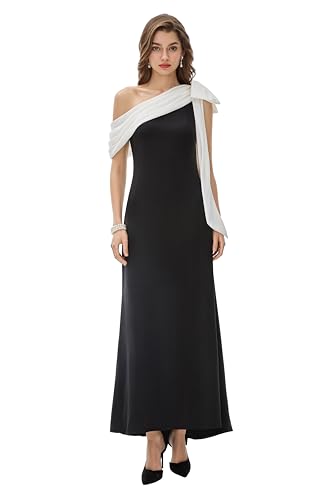 BABEYOND Formal Dress for Women - Prom Dress One Shoulder Evening Dresses Cocktail Party Dress for Wedding Guest