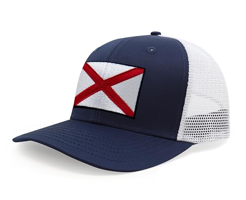 Image of International Tie State Hat for Men and Women, Adjustable Snapback Trucker Baseball Cap with Embroidered Patch