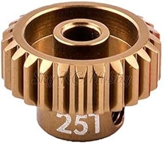 Gears Parts Metal 48P Spur Gear 92T 85T 80T Pinion 18T 19T 20T 21T 22T 23T 24T 25T 26T Motor Gears Compatible with Sakura R31 G31 SCX10 AX10 Traxxas HPI Gear (Color : 1PCS 25T)