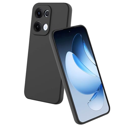 Image of Back Cover for Oppo Reno13 5G | Full Camera Protection | Premium Liquid Silicon Case | Flexible Bumper Case for Oppo Reno13 5G (Grey)