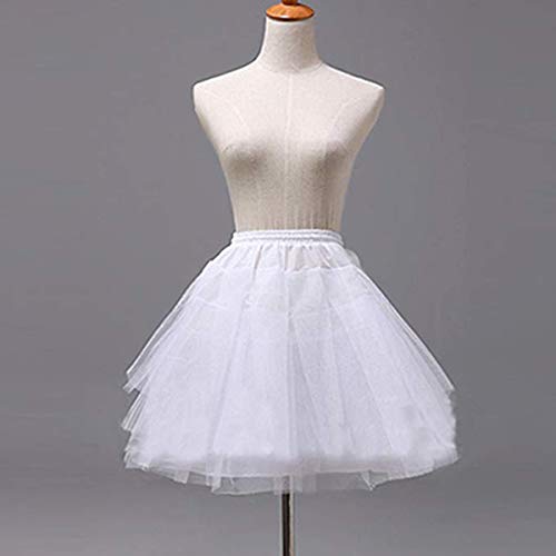 3 Layered Net Sips Girls Underskirts Crinoline Flower Girl Petticoat Hoopless KPT33