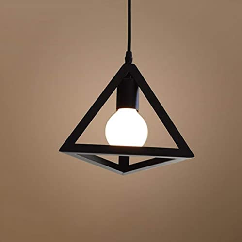 Lámpara de araña de techo triangular de metal moderna para iluminación decorativa en la cocina