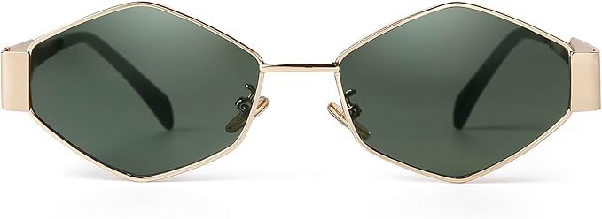 Image of Retro Hexagonal Sunglasses For Men & Women | Trending, Stylish & Durable Metal Frame Vintage 90s Sunglasses With UV 400 Protection Lenses