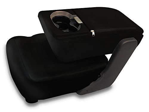 Image of CarsCover Custom Fit 2004-2008 Ford F150 Pickup Truck Black Neoprene Car Front Center Jump Seat Cover and Console Covers