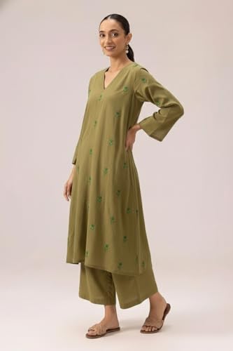 Image of ANNI DESIGNER Viscose Blend Kurta for Women | Kurti Set Woman | Kurta with Palazzo | A Line Printed Co Ord Outfit | Cord Ethnic Suit | Indian Office Party Traditional Clothing Fashion Premium Look