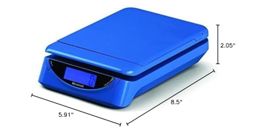 Báscula electrónica postal 25 lb PS25 azul miniatura 2