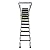 TECHTONGDA Attic Ceiling Ladder, 12-Step Pull Down Attic Stairs, 9.84ft Folding Loft Ladder, 660lbs Capacity Folding Stairs, 31.5'' x 39.4'', Ideal for Garage Attics, Storage Rooms, Pure Black