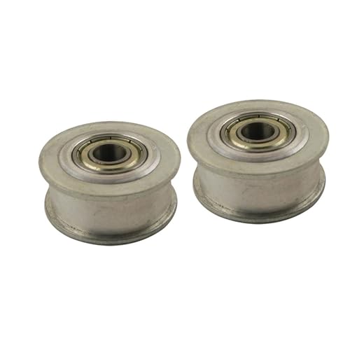 Durable 2pcs XL 25T Timing Belt Idler Pulleys, Without Teeth Bore 5/6/7/8/10/12/15mm Idler Pulley Width 11mm Bearing Synchronous Wheel (Size : 7mm, Style : Width11mm)