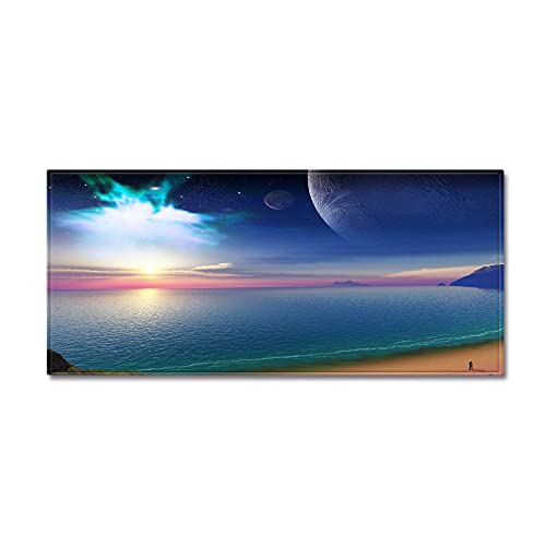 Morbuy Paillasson Bienvenue Tapis d'Entrée 3D Paysage Tapis de Bain Antidérapant Tapis de Sol,Tapis Antidérapant pour Salon,Chambre à Coucher,Couloir,Cuisine (Horizon,40x60cm)