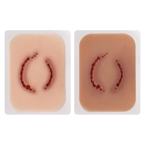 Image of Trauma Wound Packing Trainer, Trauma Simulation Human Bite Wound Moulage, First Aid Trauma Care Simulator for Medical Training