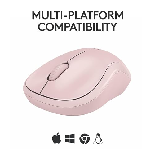 Logitech M240 Silent Bluetooth Mouse, Wireless, Compact, Portable, Smooth Tracking, 18-Month Battery, for Windows, macOS, ChromeOS, Compatible with PC, Mac, Laptop, Tablets - Rose Logitech M240 Silent Bluetooth Mouse, Wireless, Compact, Portable, Smooth Tracking, 18-Month Battery, for Windows, macOS, ChromeOS, Compatible with PC, Mac, Laptop, Tablets - Rose