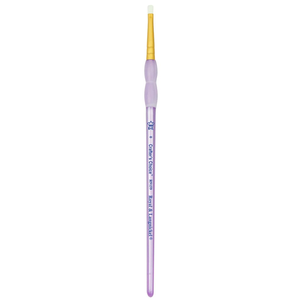 Royal Brush Crafter's Choice Taklon Shader Brush, Size 4, White