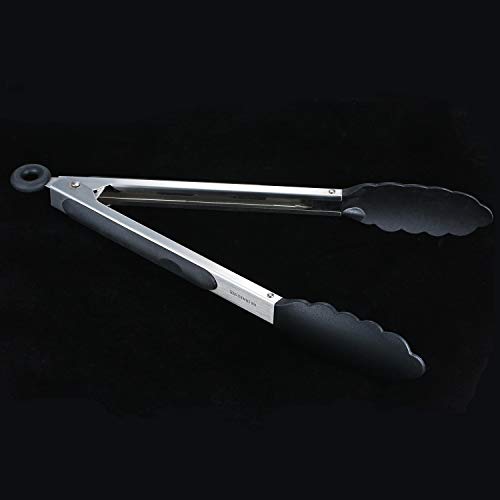 Pinças de comida Lanches de Cozinha Em Aço Inoxidável Clipe de Segurança Alça de Silicone Anti-escal