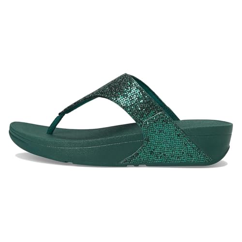 Image of FitFlop Lulu Multi-Tonal Glitter Toe-Post Sandals