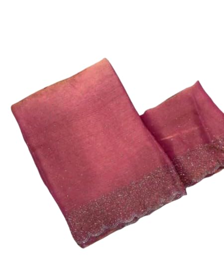 Image of Women's Saree | Soft Lightweight Traditional Ethnic Wear Saree with Elegant Draping Comfortable Breathable Fabric for Festive Casual and Daily Wear | Color Gajari
