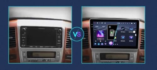 Carplay inalámbrico para Toyota Alphard 2002-2008 con pantalla táctil y Android Auto portátil 2