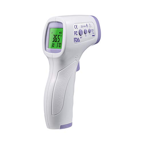 Infrared Forehead Thermometer Non-Contact，Digital Temperature Gun with Fever Alert and Ear Function Instant