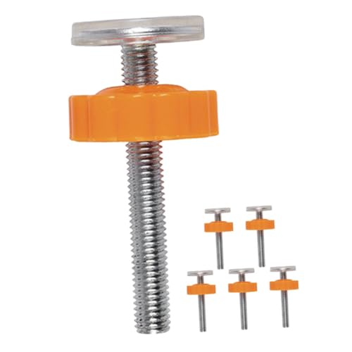 Milisten 6 Piezas Pernos de barandilla de Escalera Perno de la Puerta del bebé Tornillos para Puerta de casa Partes de la Puerta Tornillo con núcleo de Acero Orange