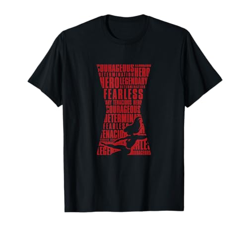 Marvel Black Widow Hourglass Empowering Words T-Shirt
