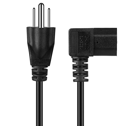 TNP Universal 90 Degree Power Cord NEMA 5-15P to IEC320 C13 Power Cord UL 15A 125V 18AWG Right Angle Computer Power Cable Heavy Duty NEMA to IEC Cable Plug for TV, PC, Computer, Printer (15 Ft, Black) - image 9