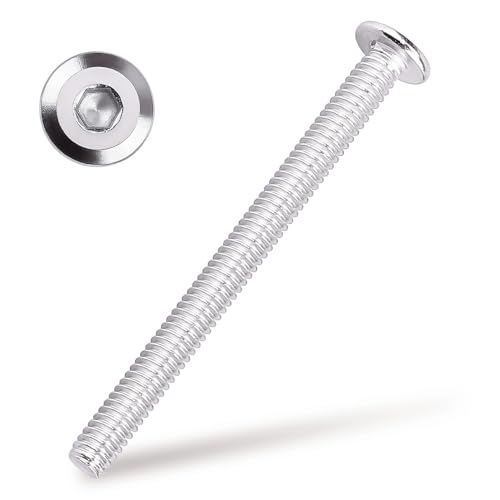 Boulons à tête plate en acier inoxydable M5x60mm pour réparer un lit de bébé aux vis usées