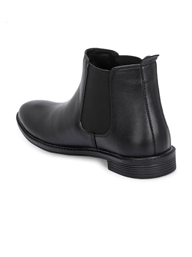 Image of AADI Men's Synthetic Leather Lightweight Comfortable Trendy Outdoor Casual Shoes Slip On Chelsea Boots