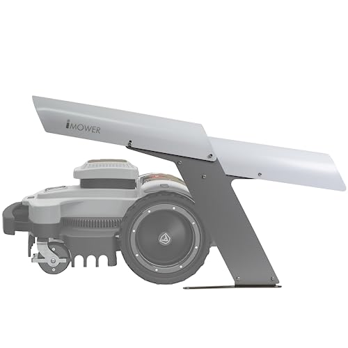 IDEA MOWER garage per robot tagliaerba One2.1 compatibile con Ambrogio Robot, Tettoia Stazione di Ricarica, Protezione Alluminio Composito, Tetto Apribile