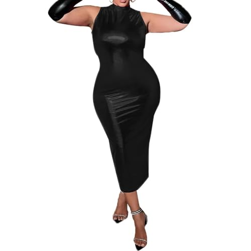 hobble dress Amazon.com: Metallic Shiny Vinyl Exotic Female Sleeveless Turtleneck Long  Dress Slim Fitting Midi Hobble Dress (Small,Black,Small) : Clothing, Shoes  & Jewelry